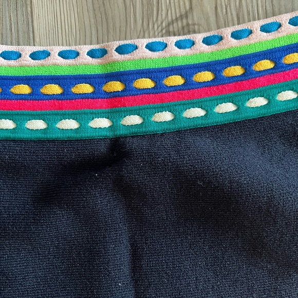 MILLY Rainbow Trim Knit Skirt - Picture 6 of 7